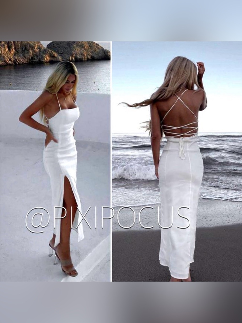 Strappy Back Midi Dress